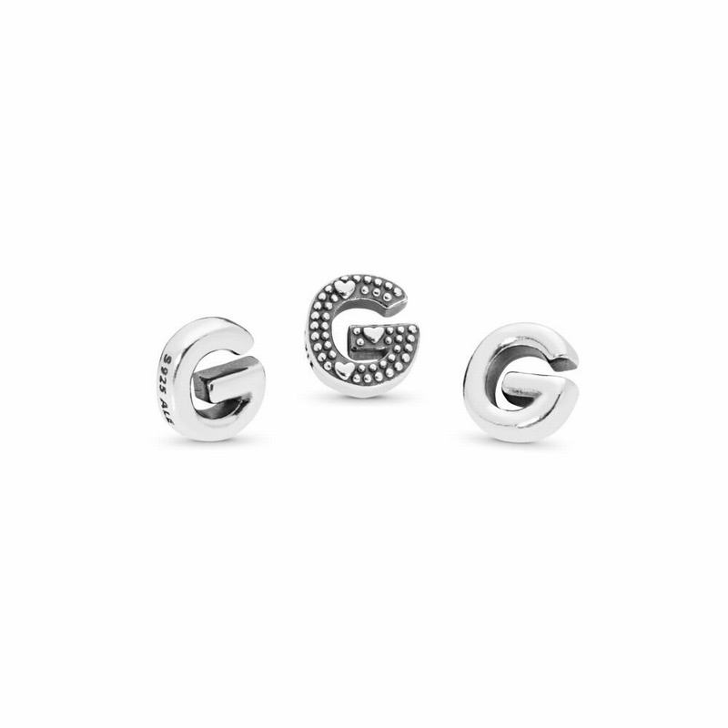 Pandora Letter G Petite Locket Charm - Sterling Silver - Canada | RS2791OT